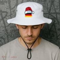 Funny Christmas Hat For Happy Germany Costume Bucket Hat thumb 2
