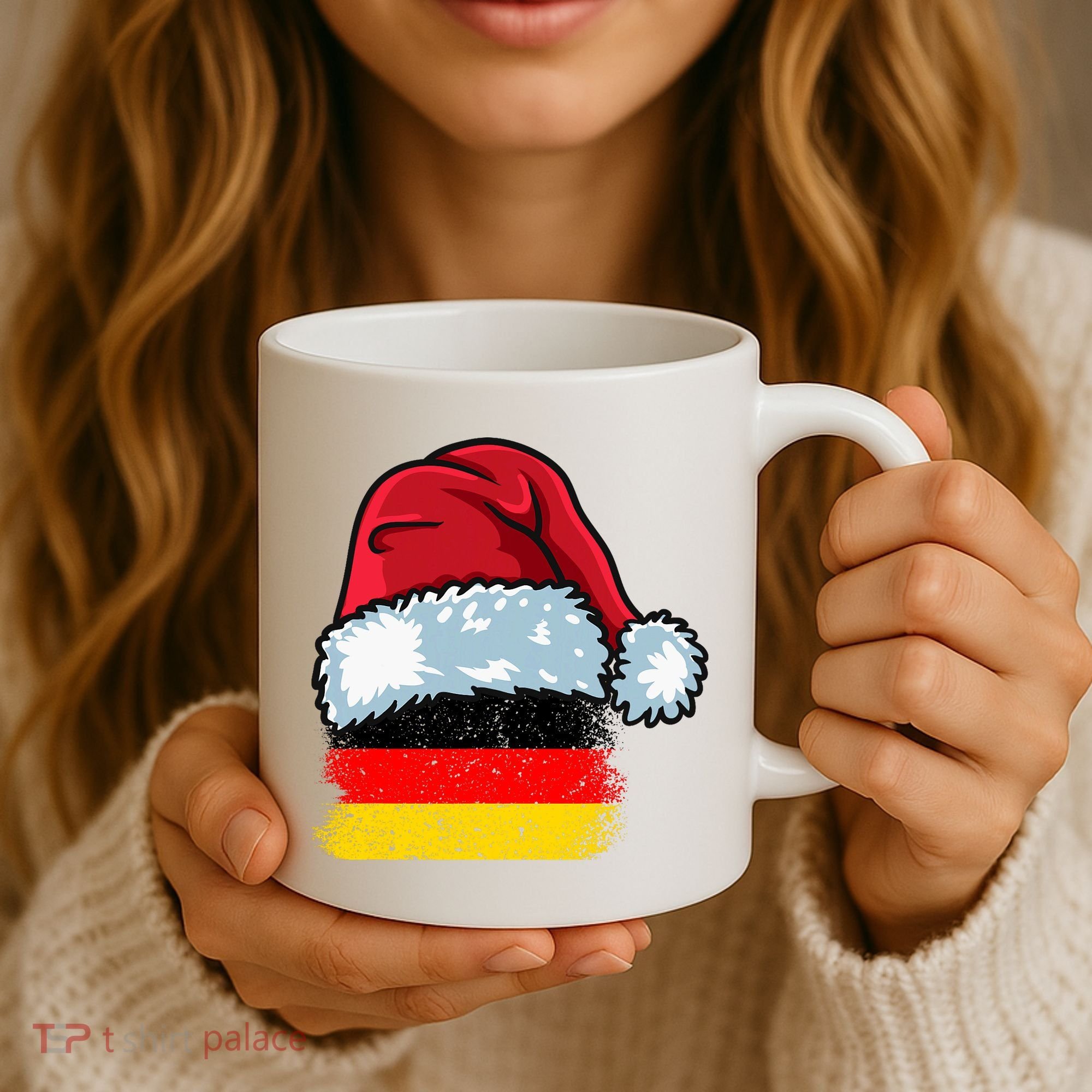 Funny Christmas Hat For Happy Germany Costume Coffee Mug