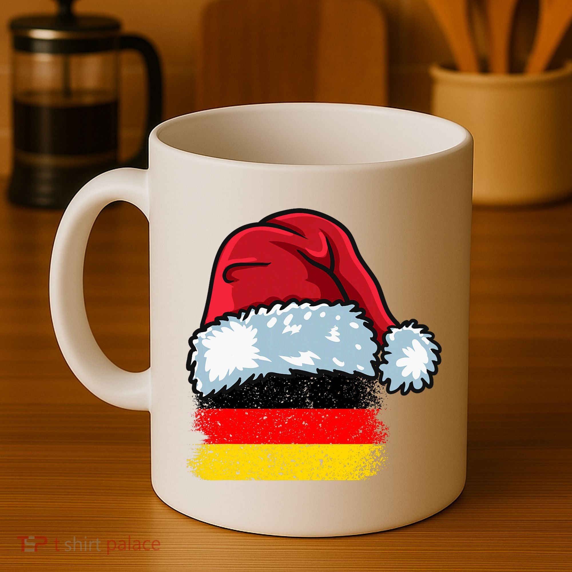 Funny Christmas Hat For Happy Germany Costume Coffee Mug