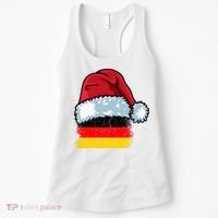 Funny Christmas Hat For Happy Germany Costume Women's Tank Top thumb 0