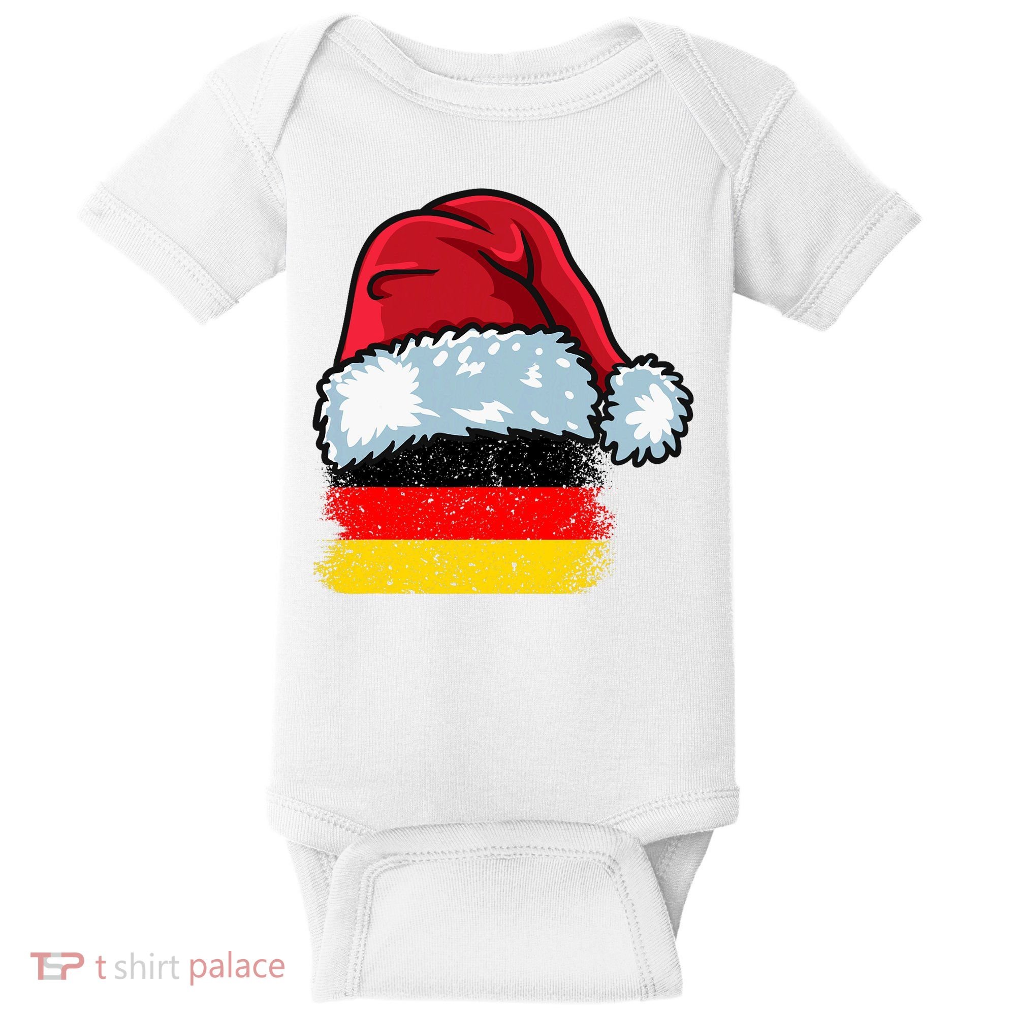 Funny Christmas Hat For Happy Germany Costume Baby Bodysuit