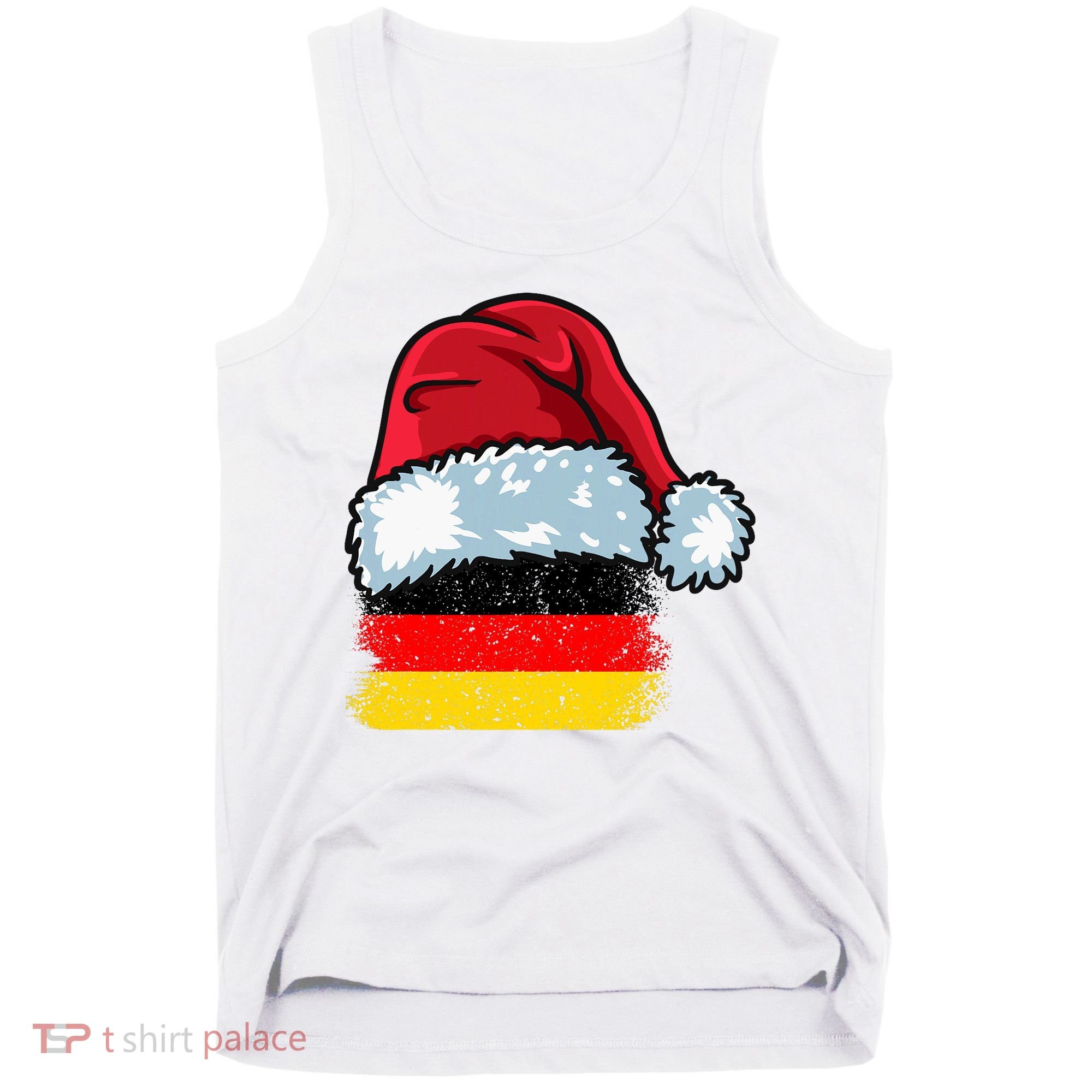 Funny Christmas Hat For Happy Germany Costume Tank Top