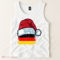 Funny Christmas Hat For Happy Germany Costume Tank Top thumb 2