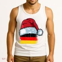 Funny Christmas Hat For Happy Germany Costume Tank Top thumb 3