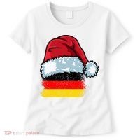 Funny Christmas Hat For Happy Germany Costume Women's T-Shirt thumb 0