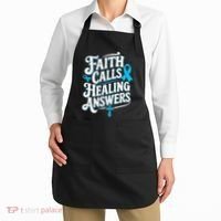 Faith Calls Healing Answers Prostate Cancer Awareness Apron thumb 2