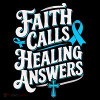 Faith Calls Healing Answers Prostate Cancer Awareness Coffee Mug thumb 5