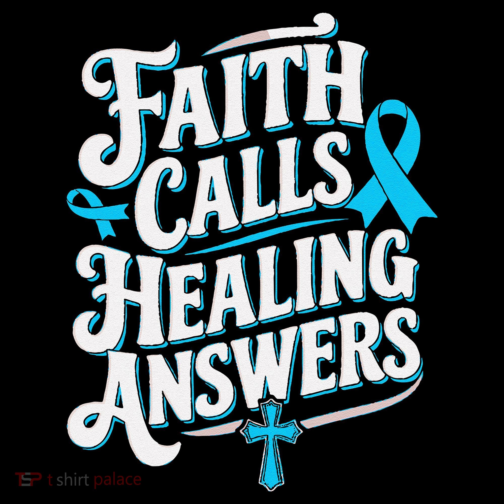 Faith Calls Healing Answers Prostate Cancer Awareness Coffee Mug