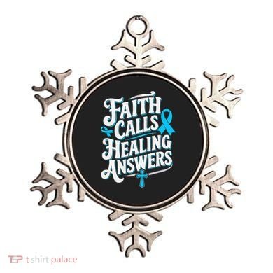 Faith Calls Healing Answers Prostate Cancer Awareness Ornament