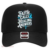 Faith Calls Healing Answers Prostate Cancer Awareness Hat thumb 0