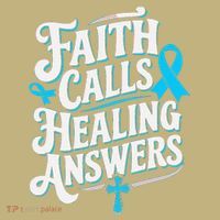 Faith Calls Healing Answers Prostate Cancer Awareness Long Sleeve Shirt thumb 2