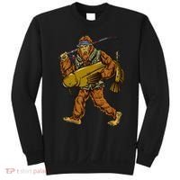 Fishing Catfish Hunting Bigfoot Sasquatch Fishermen Sweatshirt thumb 0