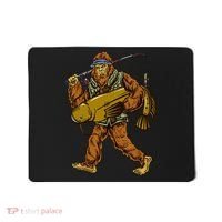Fishing Catfish Hunting Bigfoot Sasquatch Fishermen Mousepad thumb 0