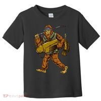 Fishing Catfish Hunting Bigfoot Sasquatch Fishermen Toddler T-Shirt thumb 0