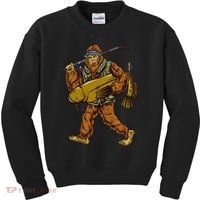 Fishing Catfish Hunting Bigfoot Sasquatch Fishermen Kids Sweatshirt thumb 0
