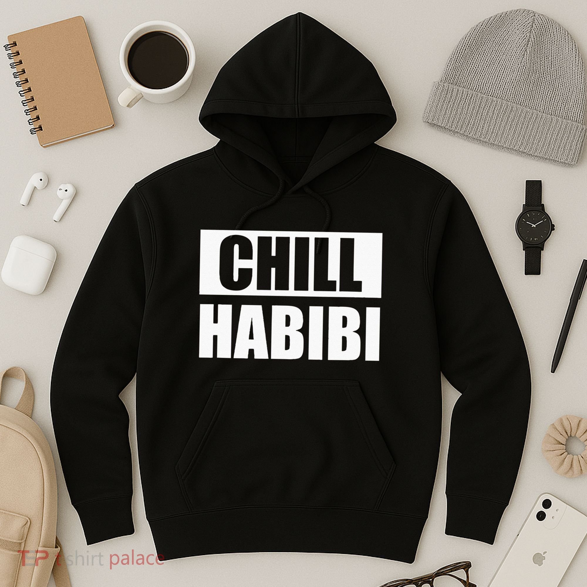 Funny Chill Habibi Graphic Hoodie