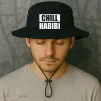 Funny Chill Habibi Graphic Bucket Hat thumb 2