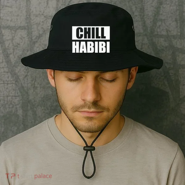Funny Chill Habibi Graphic Bucket Hat