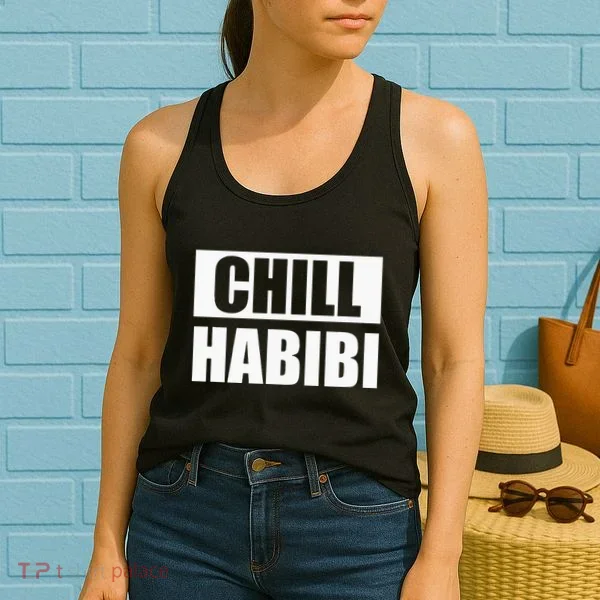 Funny Chill Habibi Graphic Women's Tank Top