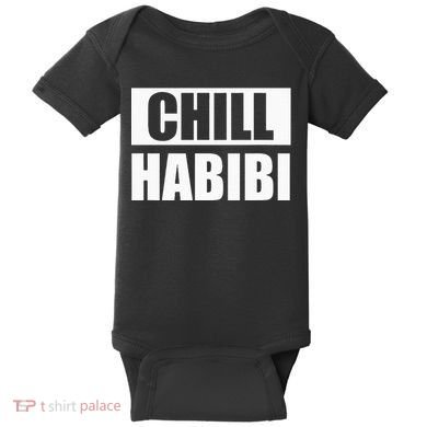 Funny Chill Habibi Graphic Baby Bodysuit