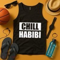 Funny Chill Habibi Graphic Tank Top thumb 4