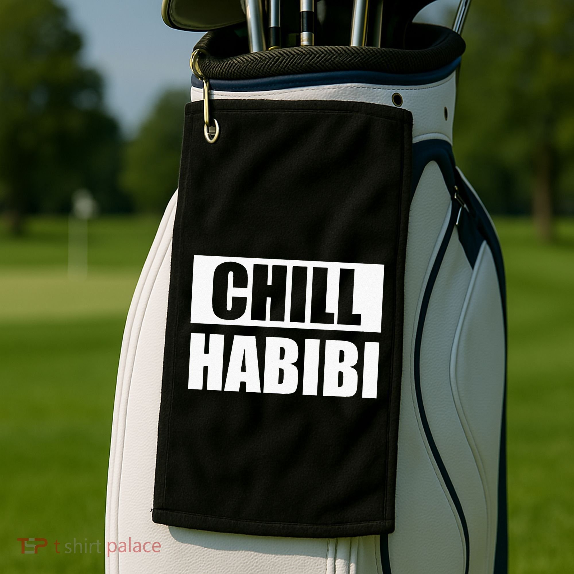 Funny Chill Habibi Graphic Golf Towel