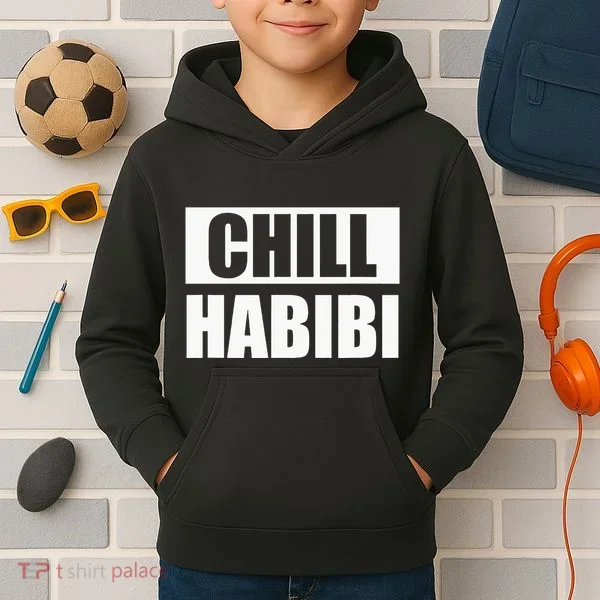 Funny Chill Habibi Graphic Kids Hoodie