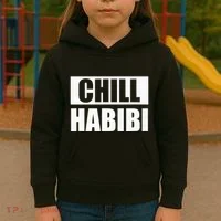 Funny Chill Habibi Graphic Kids Hoodie thumb 3