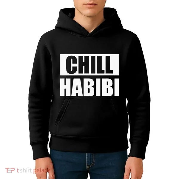 Funny Chill Habibi Graphic Kids Hoodie