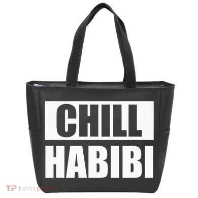 Funny Chill Habibi Graphic Tote Bag