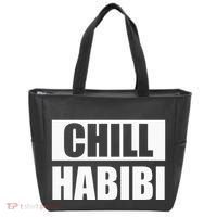 Funny Chill Habibi Graphic Tote Bag thumb 0