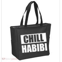 Funny Chill Habibi Graphic Tote Bag thumb 2