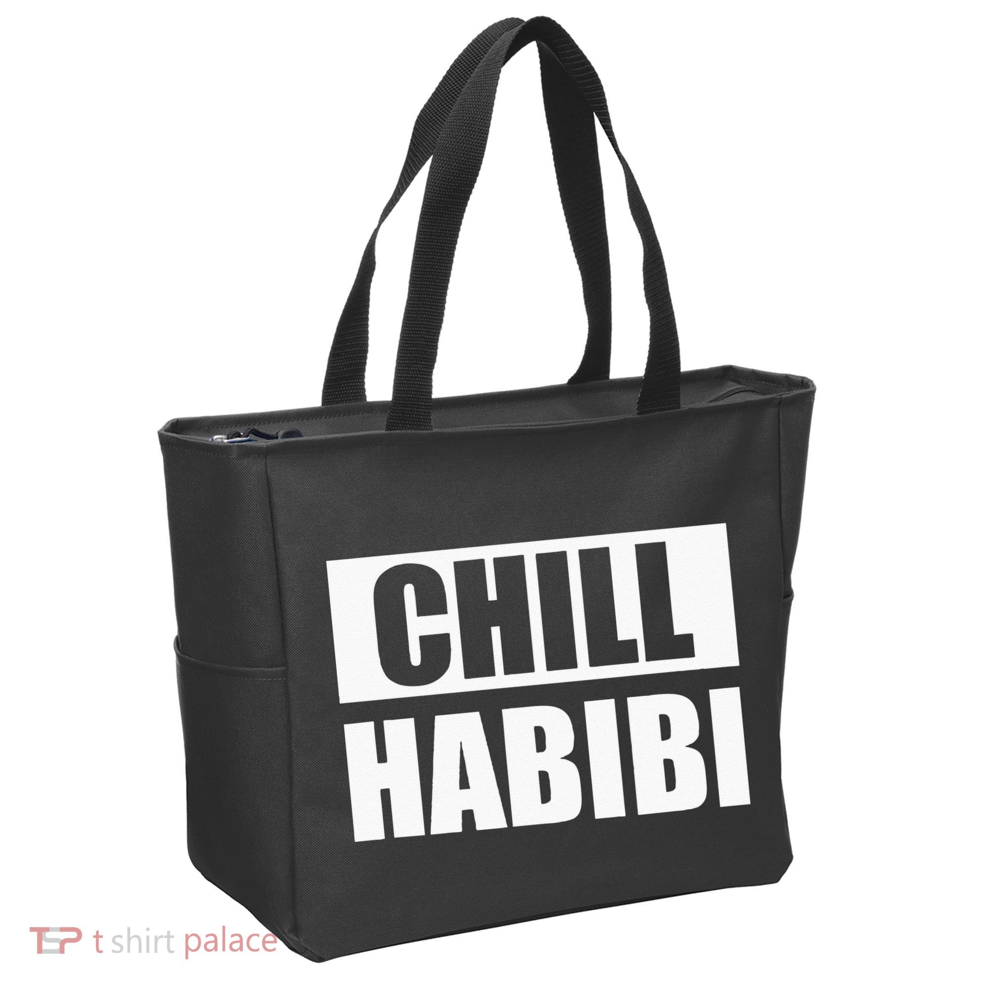 Funny Chill Habibi Graphic Tote Bag