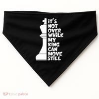 Funny Christian It's Not Over While MY King Jesus Can Move Still USA-Made Doggie Bandana thumb 0