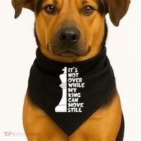 Funny Christian It's Not Over While MY King Jesus Can Move Still USA-Made Doggie Bandana thumb 1