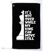 Funny Christian It's Not Over While MY King Jesus Can Move Still Golf Towel thumb 0