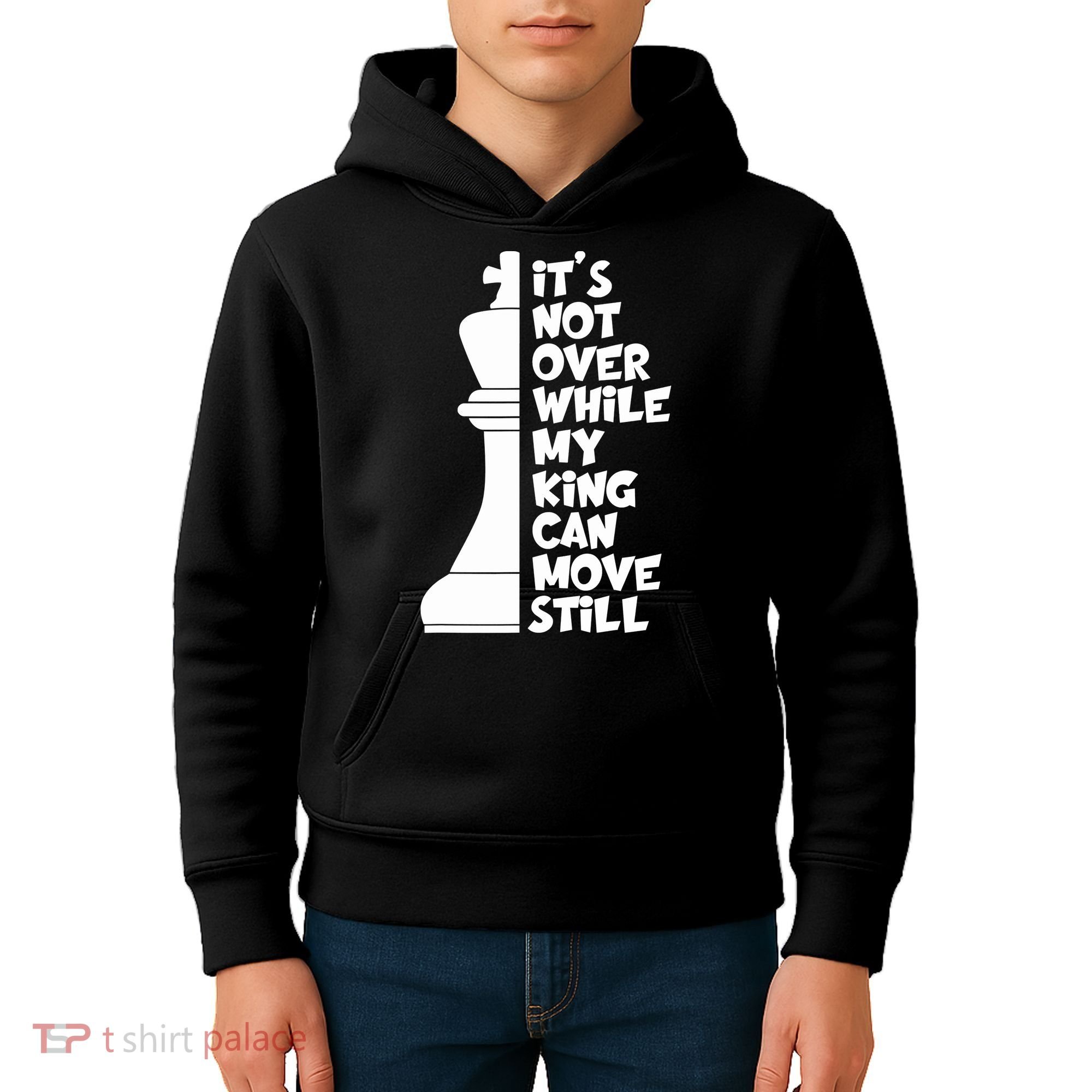 Funny Christian It's Not Over While MY King Jesus Can Move Still Kids Hoodie