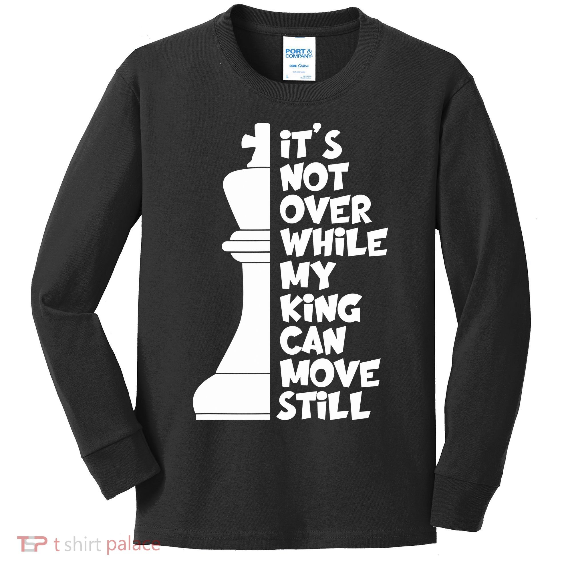 Funny Christian It's Not Over While MY King Jesus Can Move Still Kids Long Sleeve Shirt
