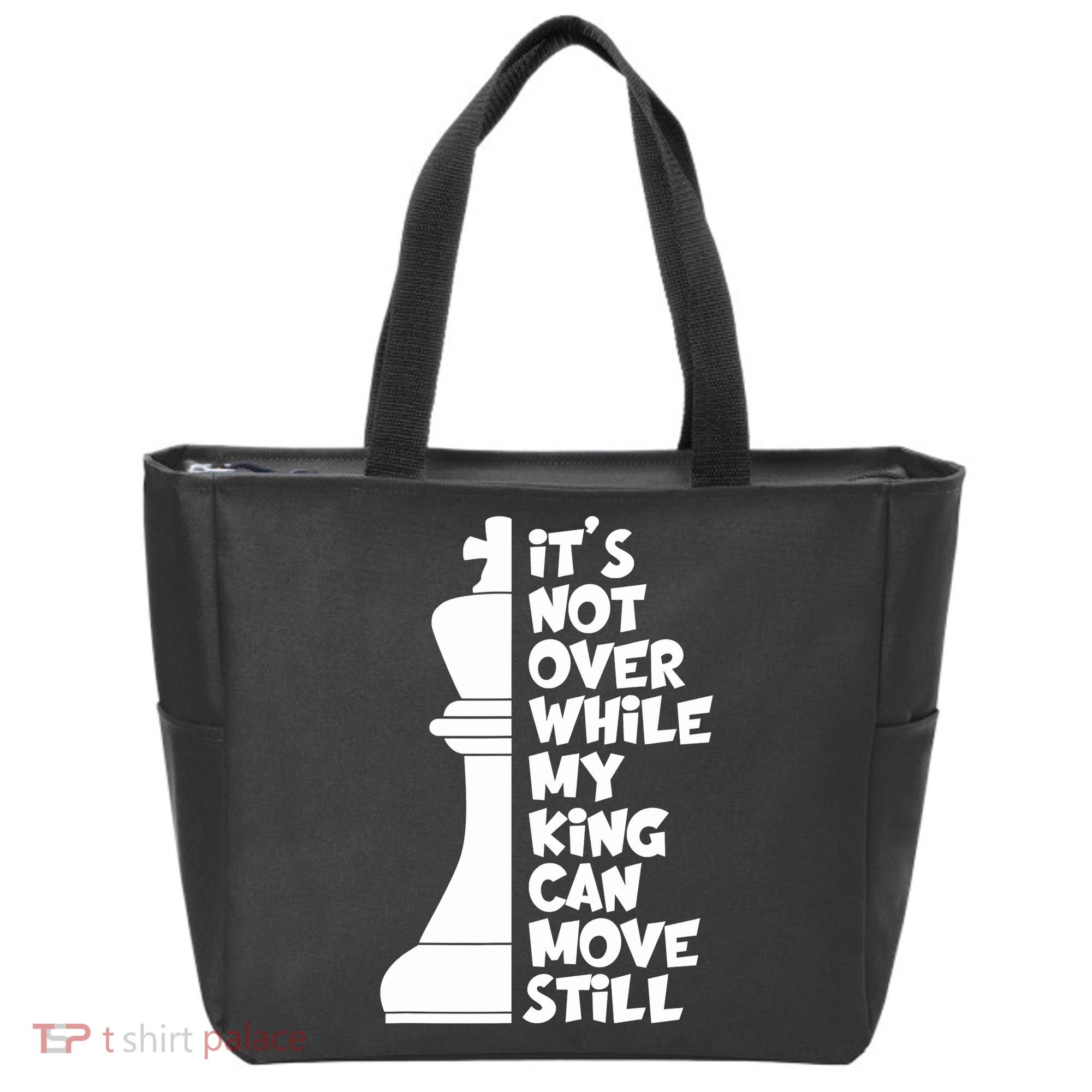 Funny Christian It's Not Over While MY King Jesus Can Move Still Tote Bag