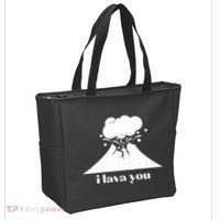 Funny Cute I Lava You Volcano Tote Bag thumb 2