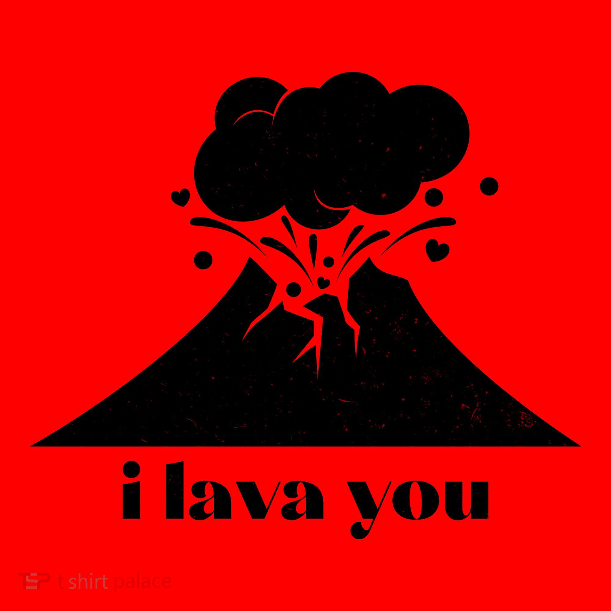 Funny Cute I Lava You Volcano Santa Hat