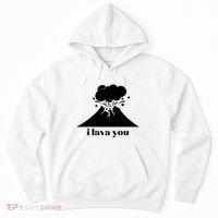 Funny Cute I Lava You Volcano Hoodie thumb 0