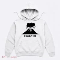 Funny Cute I Lava You Volcano Hoodie thumb 0