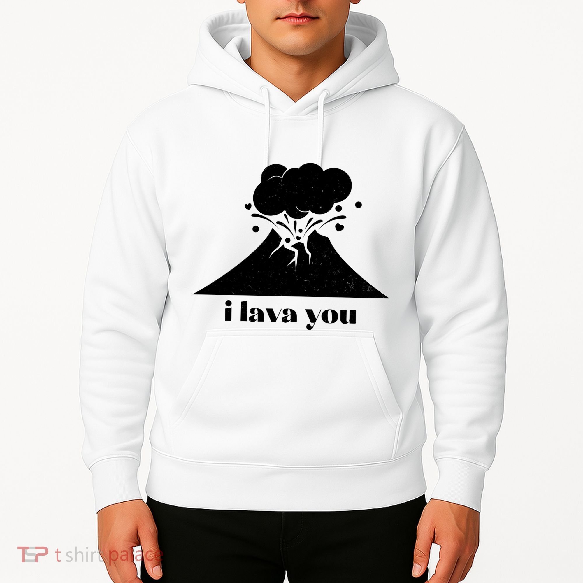 Funny Cute I Lava You Volcano Hoodie