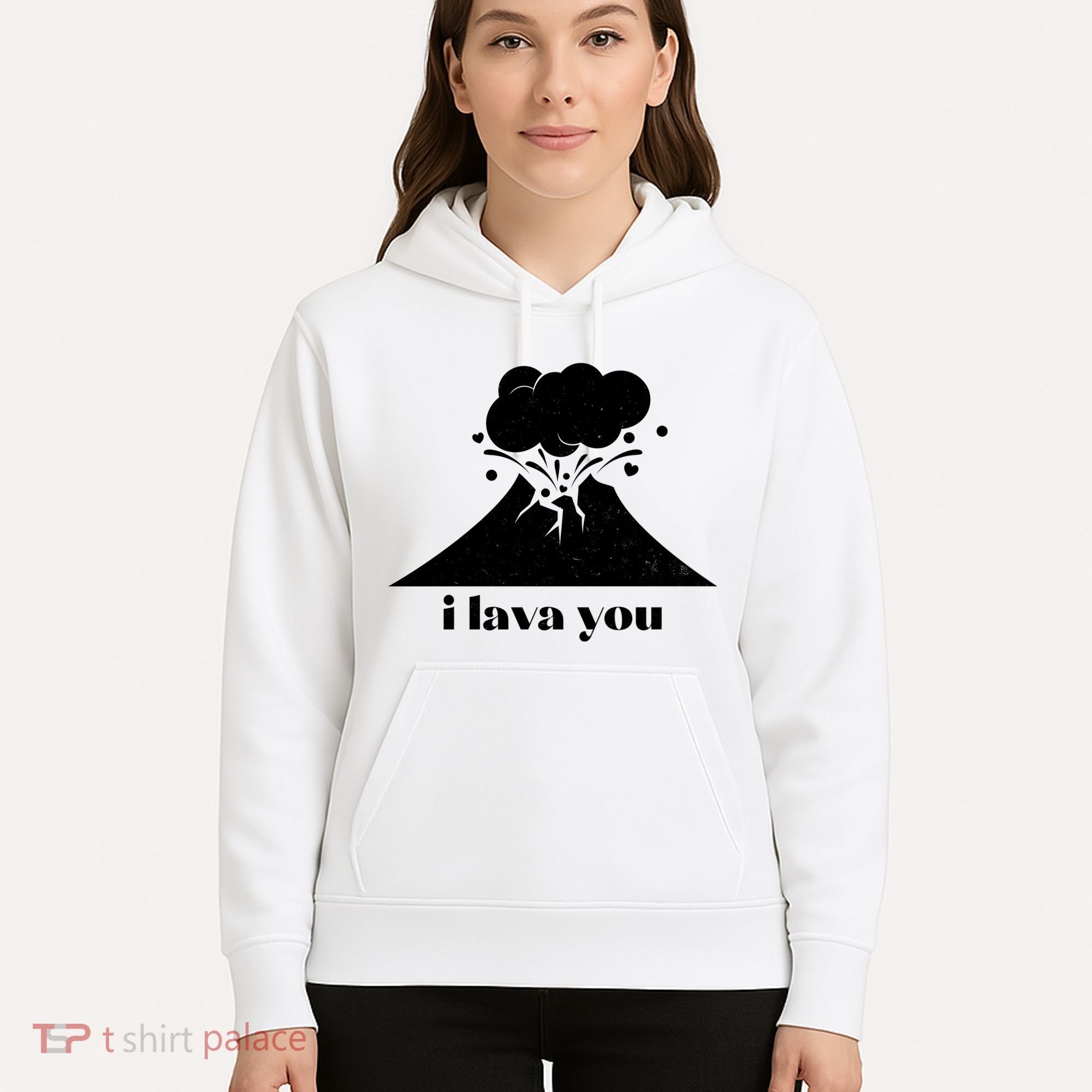 Funny Cute I Lava You Volcano Hoodie