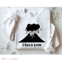 Funny Cute I Lava You Volcano Sweatshirt thumb 2