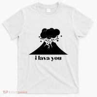 Funny Cute I Lava You Volcano T-Shirt thumb 0