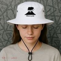 Funny Cute I Lava You Volcano Bucket Hat thumb 3