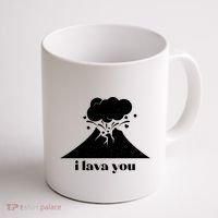 Funny Cute I Lava You Volcano Coffee Mug thumb 1