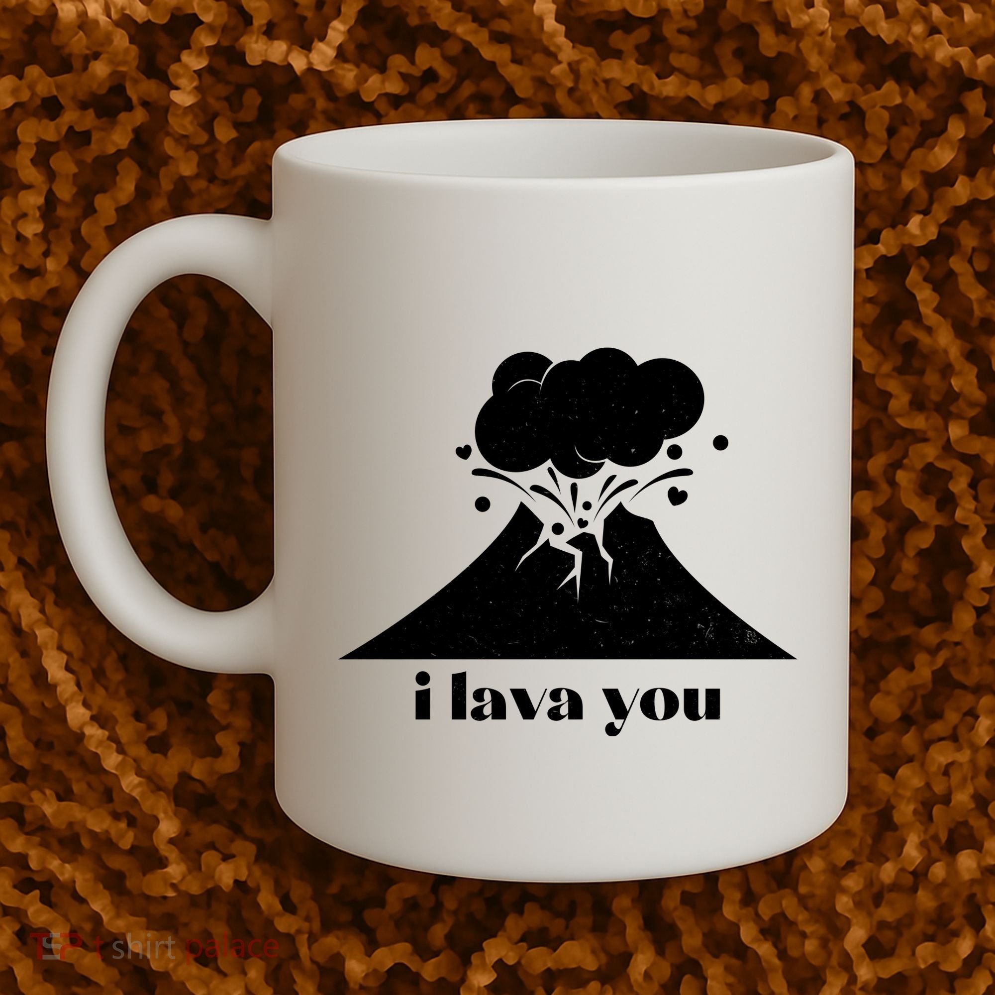 Funny Cute I Lava You Volcano Coffee Mug
